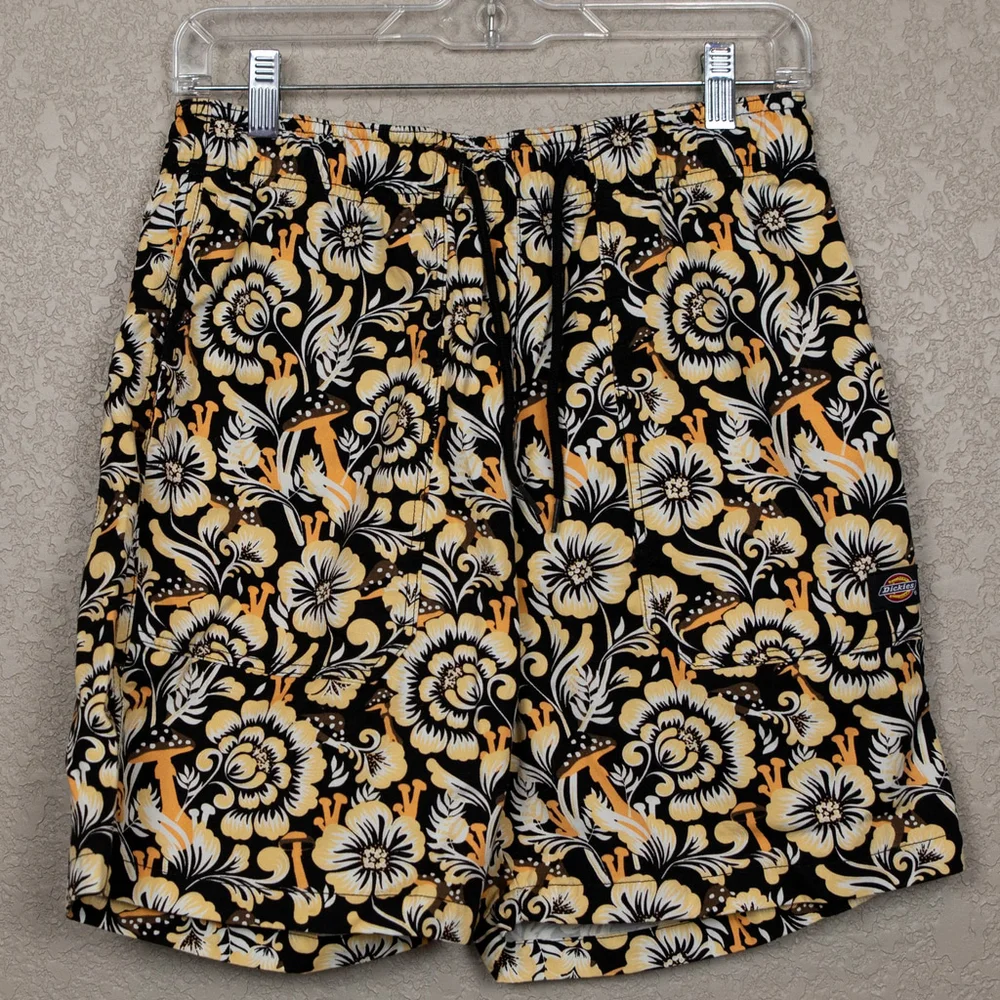 Dickies Roseburg brown floral shorts-S